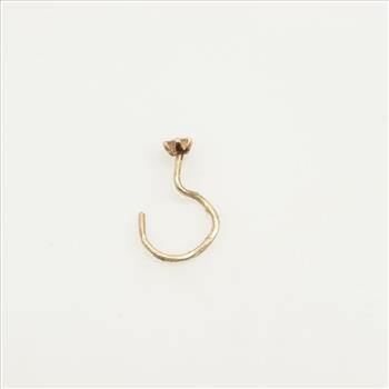 14kt Gold Diamond Nose Ring