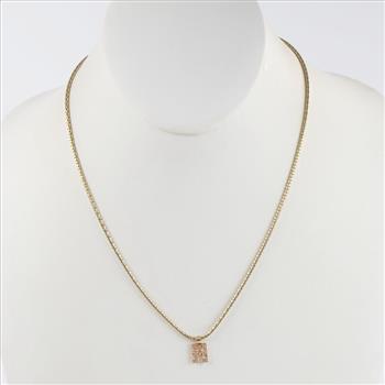 14kt Gold Diamond Pendant Necklace