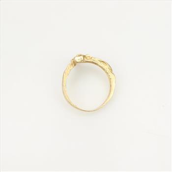 14kt Gold Diamond Religious Cross Ring