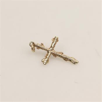 14kt Gold Diamond Religious Pendant