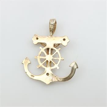 14kt Gold Diamond Religious Pendant