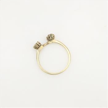 14kt Gold Diamond Ring Guard