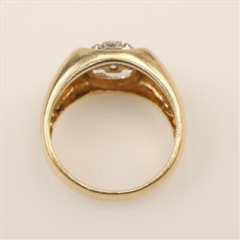 14kt Gold Diamond Signet Ring