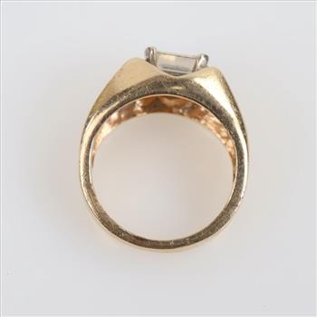 14kt Gold Diamond Signet Ring