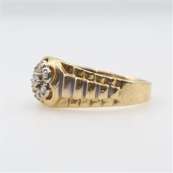 14kt Gold Diamond Signet Ring