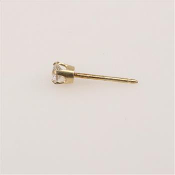 14kt Gold Diamond Single Earring