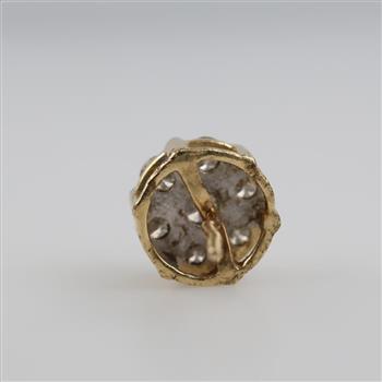 14kt Gold Diamond Single Earring