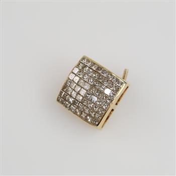 14kt Gold Diamond Single Earring
