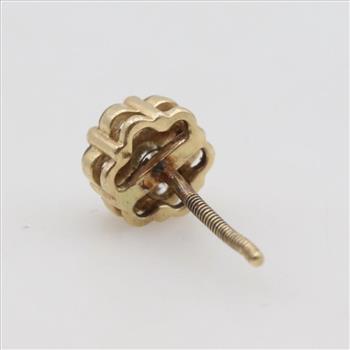 14kt Gold Diamond Single Earring