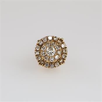 14kt Gold Diamond Single Earring