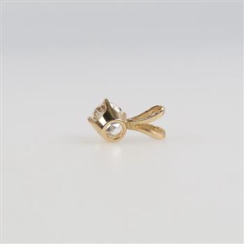14kt Gold Diamond Solitaire Pendant