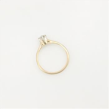 14kt Gold Diamond Solitaire Ring