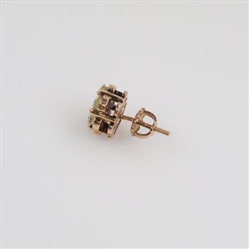 14kt Gold Diamond Stud Earring
