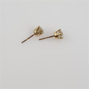 14kt Gold Diamond Stud Earrings