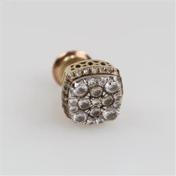 14kt Gold Diamond Stud Single Earring