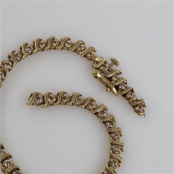 14kt Gold Diamond Tennis Bracelet