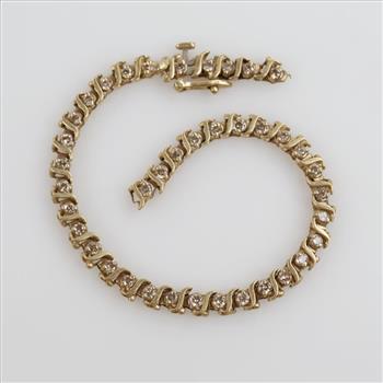 14kt Gold Diamond Tennis Bracelet