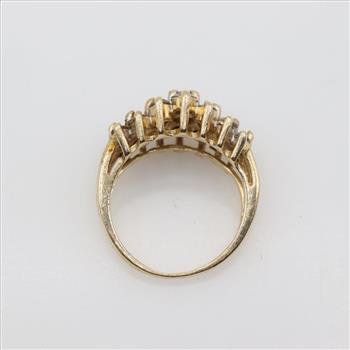 14kt Gold Diamond Waterfall Ring