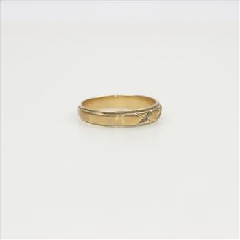 14kt Gold Diamond Wedding Band