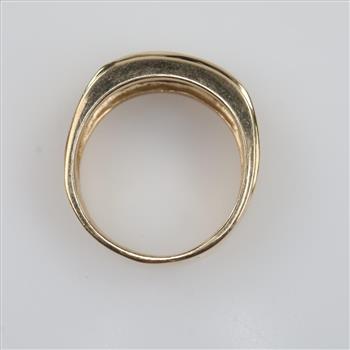 14kt Gold Diamond Wedding Band