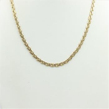 14kt Gold Double Curb Chain Necklace