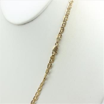 14kt Gold Double Curb Chain Necklace