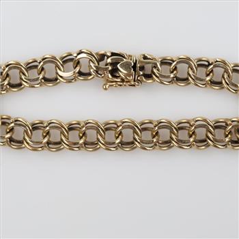 14kt Gold Double Link Bracelet