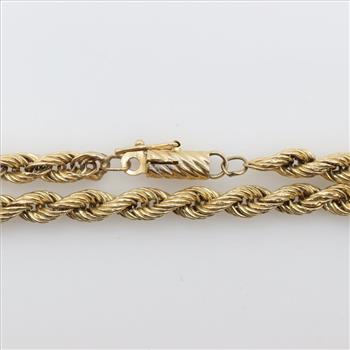 14kt Gold Double Rope Chain Bracelet
