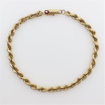 14kt Gold Double Rope Chain Bracelet