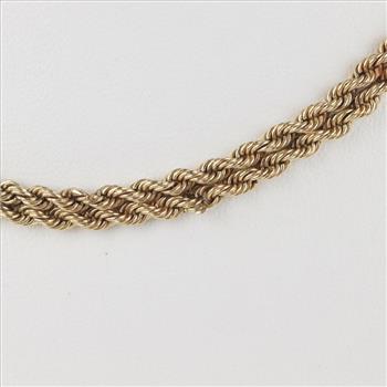 14kt Gold Double Rope Necklace