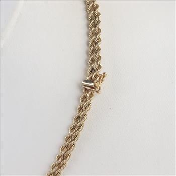 14kt Gold Double Rope Necklace