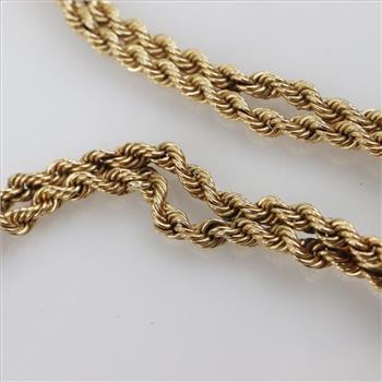 14kt Gold Double Rope Necklace