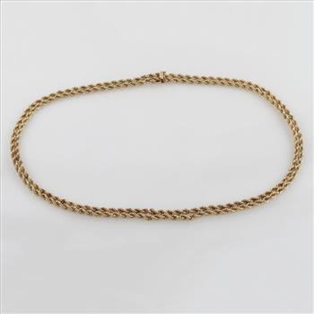 14kt Gold Double Rope Necklace