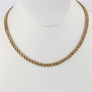 14kt Gold Double Rope Necklace