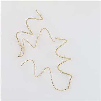 14kt Gold Double Spiral Thread Earrings