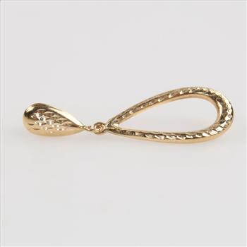 14kt Gold Drop Single Dangle Earring