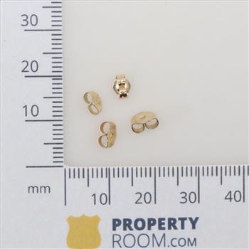 14kt Gold Earring Backings; 4 Pieces