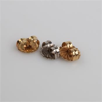 14kt Gold Earring Backs, 3 Pieces