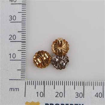 14kt Gold Earring Backs, 3 Pieces