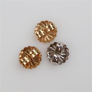 14kt Gold Earring Backs, 3 Pieces