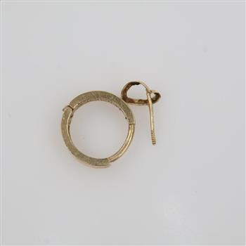 14kt Gold Earrings, 2 Pieces