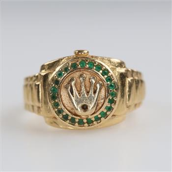 14kt Gold Emerald 