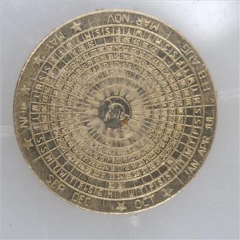 14kt Gold Europe 2000 Calendar Souvenir Medallion