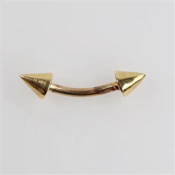 14kt Gold Eyebrow Ring