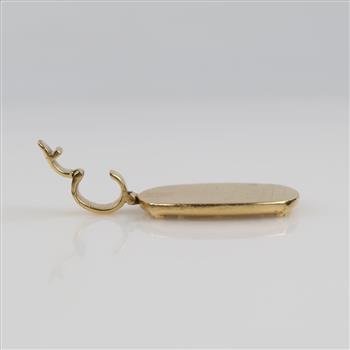 14kt Gold F Initial Pendant