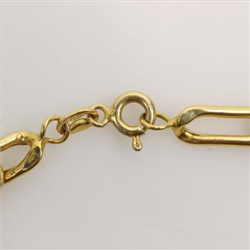 14kt Gold Figaro Chain Bracelet