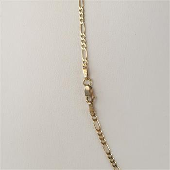 14kt Gold Figaro Chain Link Necklace