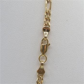 14kt Gold Figaro Chain Necklace