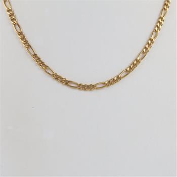 14kt Gold Figaro Chain Necklace