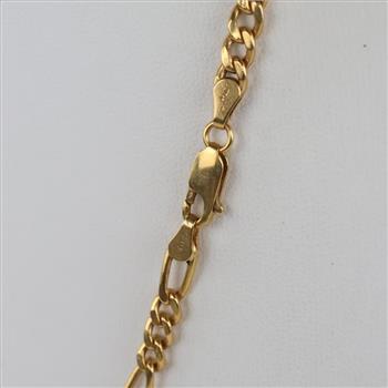 14kt Gold Figaro Chain Necklace